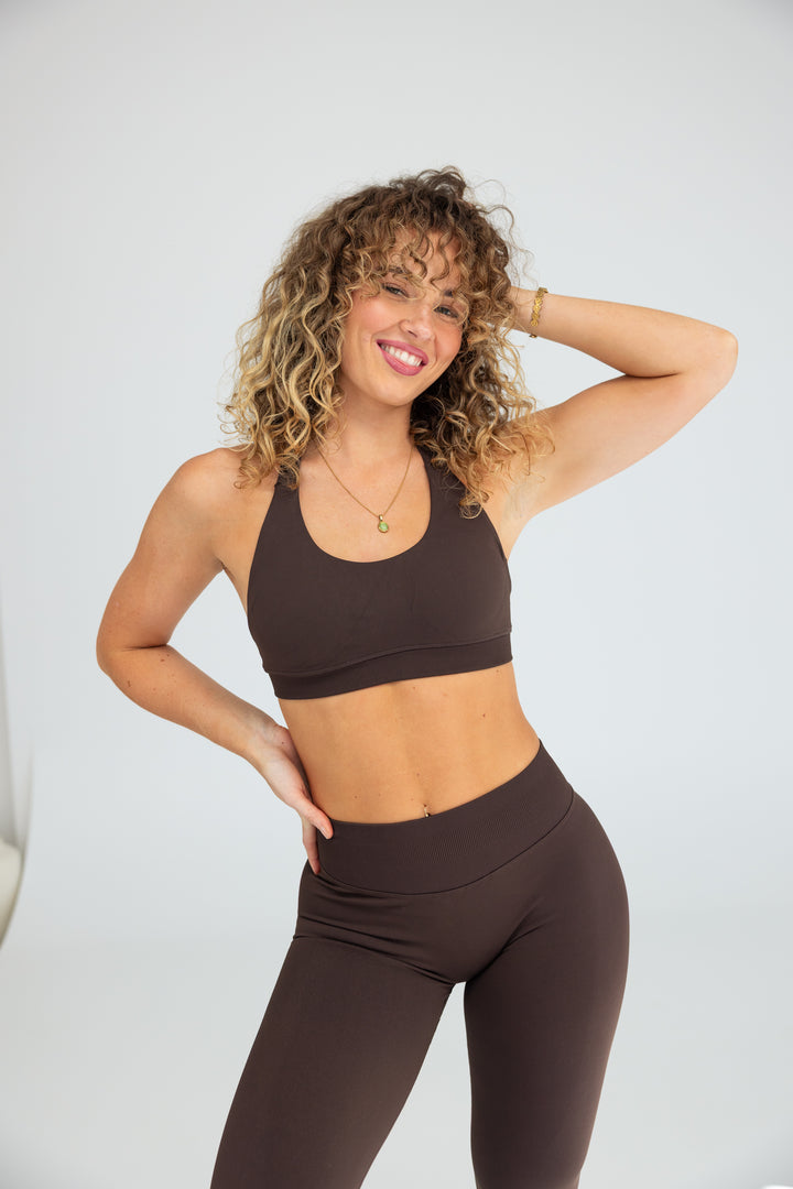 CONTOUR CROP - CHOCOLATE