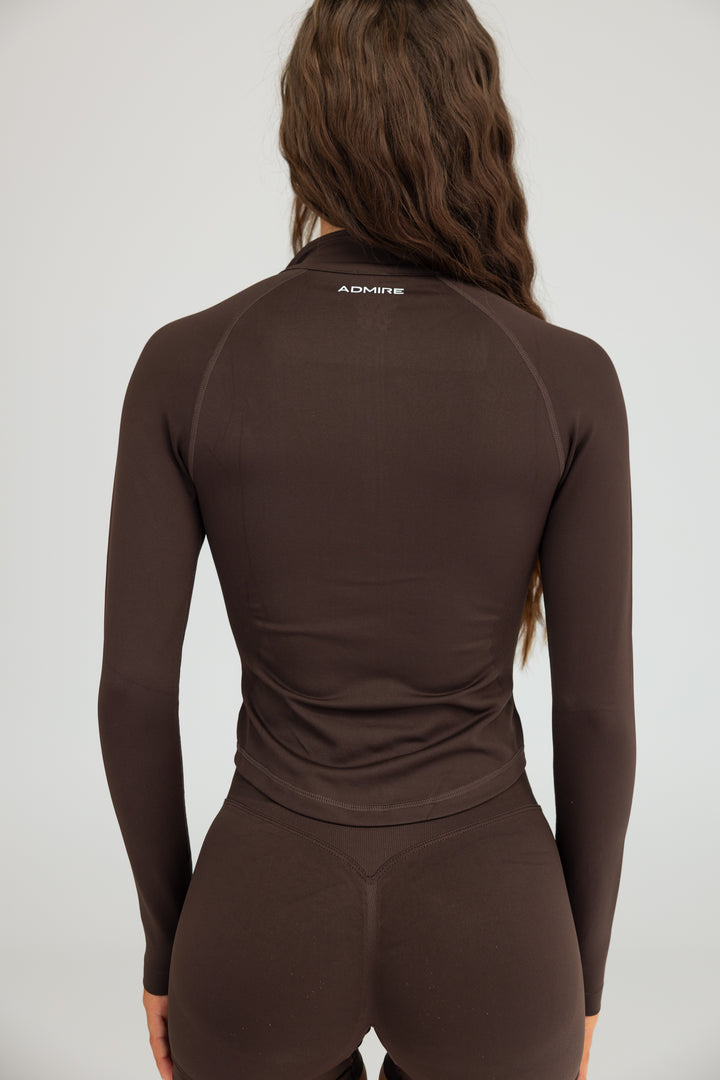 CONTOUR JACKET - CHOCOLATE