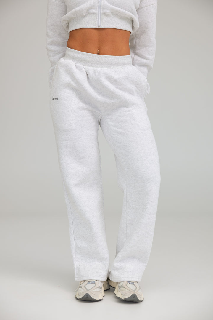 STRAIGHT LEG SWEATPANTS - MARL GREY