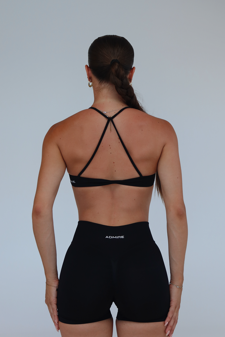 CONTOUR TWIST CROP - MIDNIGHT