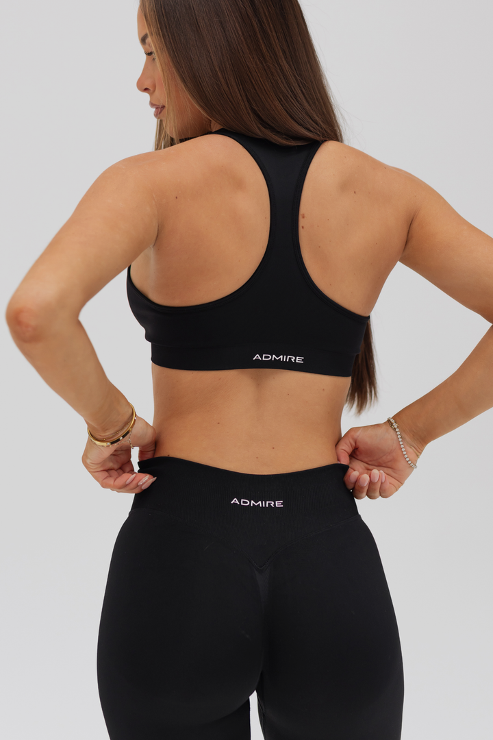 CONTOUR RACER BACK CROP - MIDNIGHT