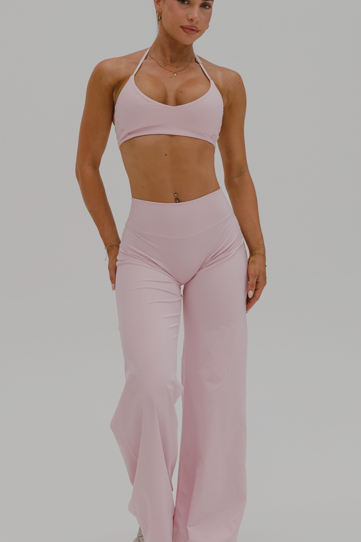 STRAIGHT LEG PANTS - BLUSH PINK