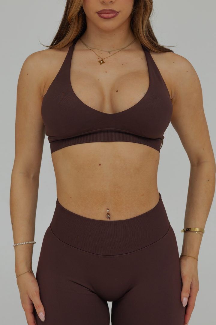 CONTOUR SPORTS BRA - ESPRESSO