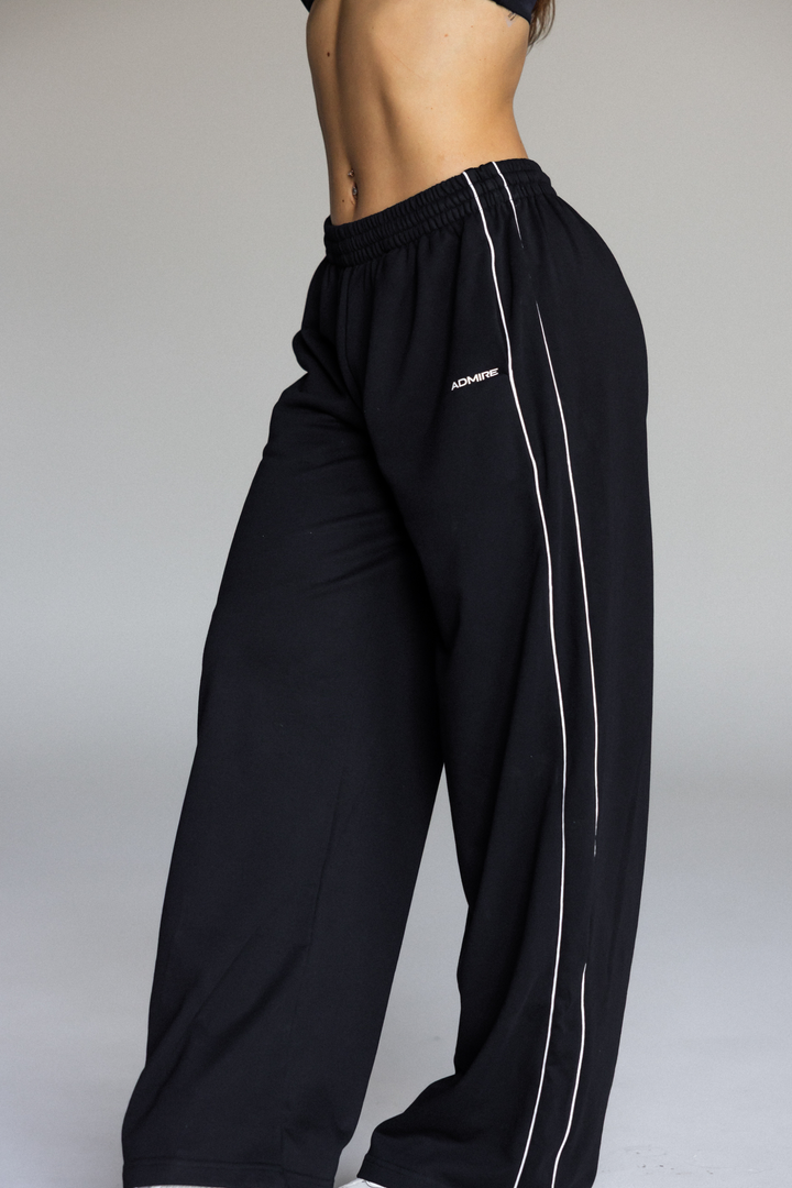 WIDE LEG PANTS - BLACK