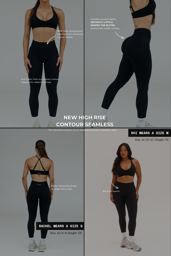 HIGH RISE CONTOUR LEGGINGS - MIDNIGHT