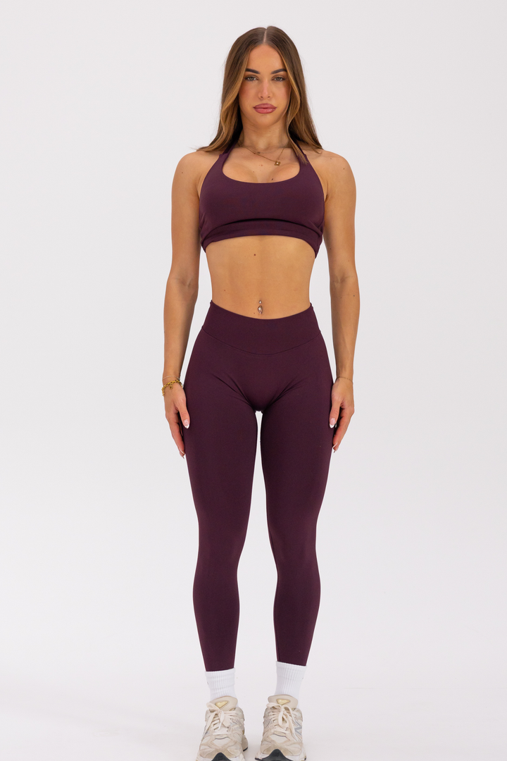 CONTOUR LEGGINGS - PLUM