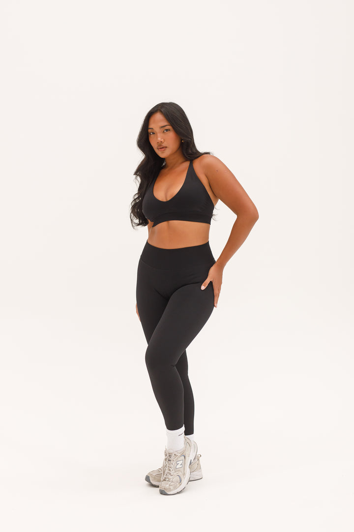 HIGH RISE CONTOUR LEGGINGS - MIDNIGHT