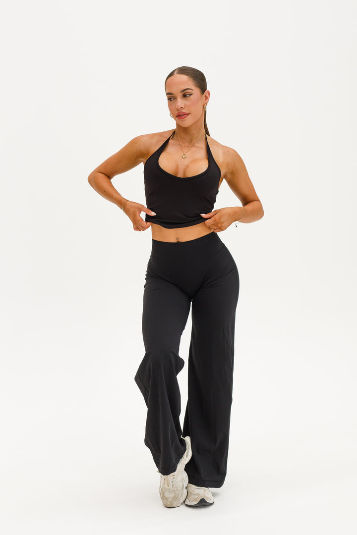 HAILEY HALTER TANK - MIDNIGHT