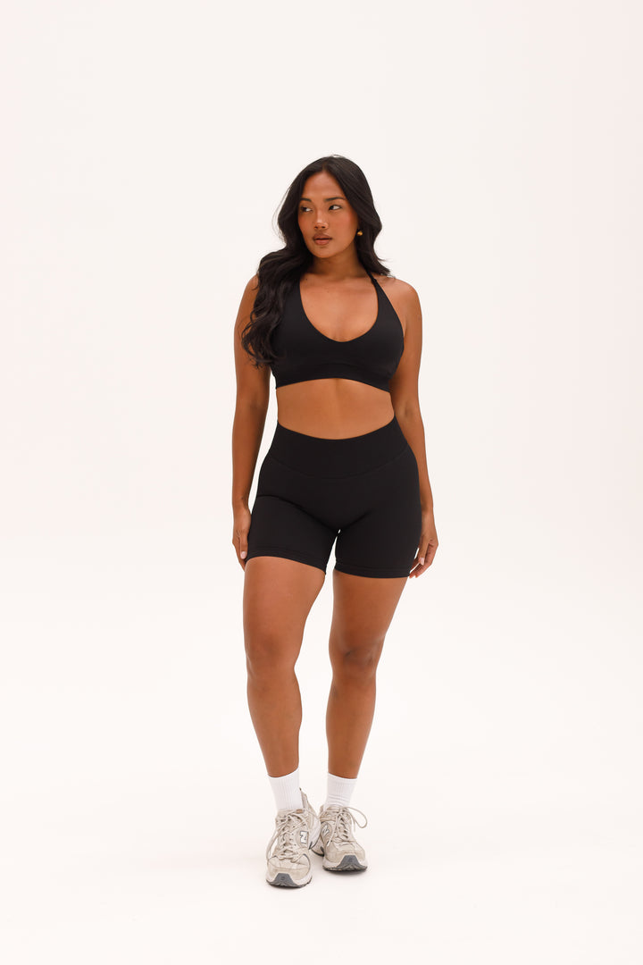 HIGH RISE CONTOUR SHORTS - MIDNIGHT