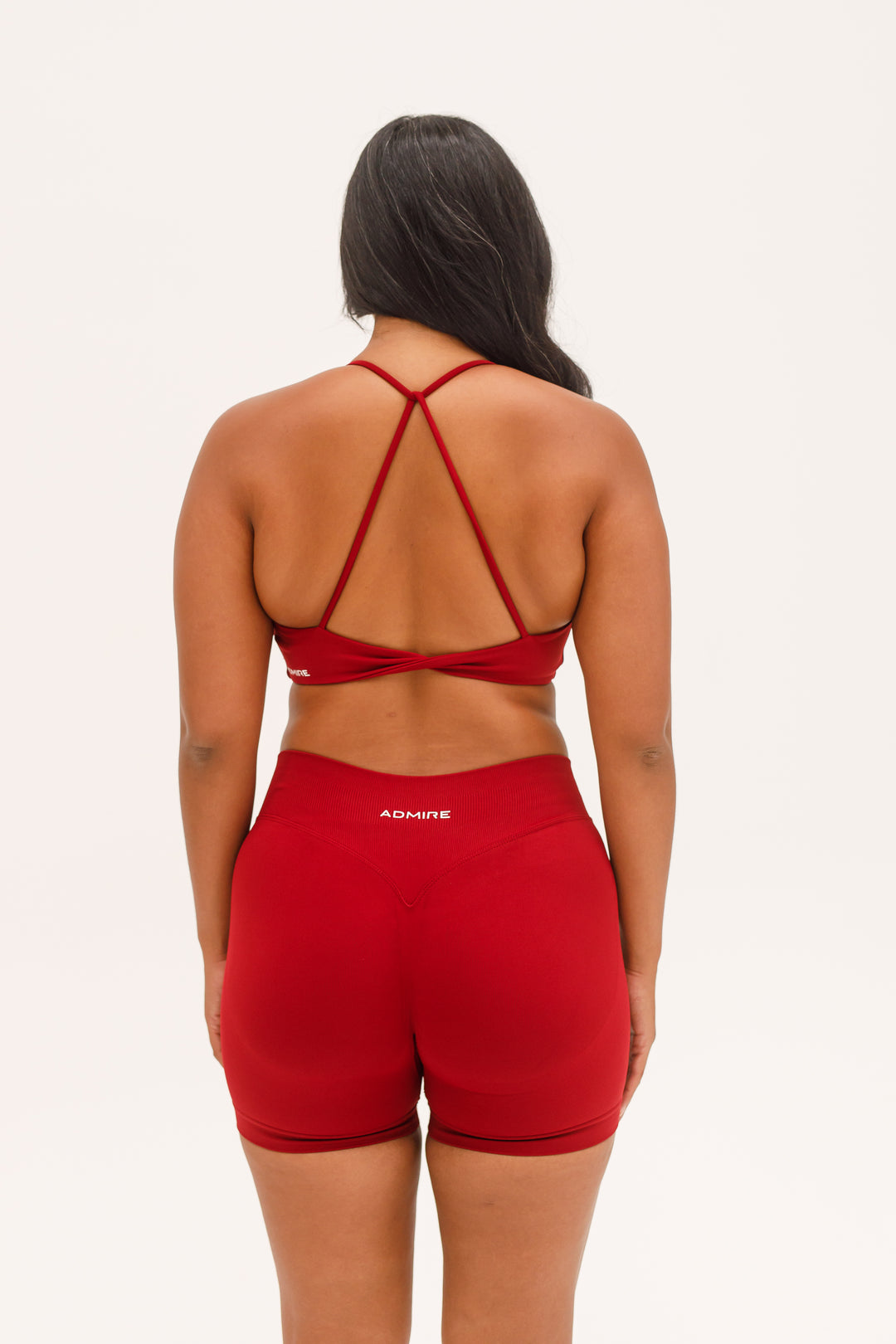 CONTOUR TWIST CROP - CHERRY RED