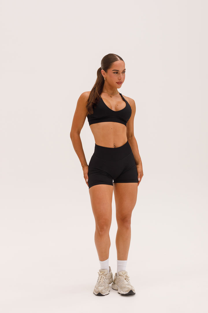 HIGH RISE CONTOUR SHORTS - MIDNIGHT