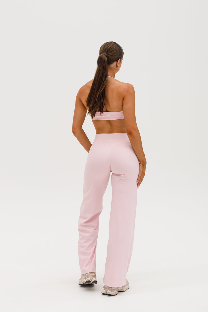 STRAIGHT LEG PANTS - BLUSH PINK