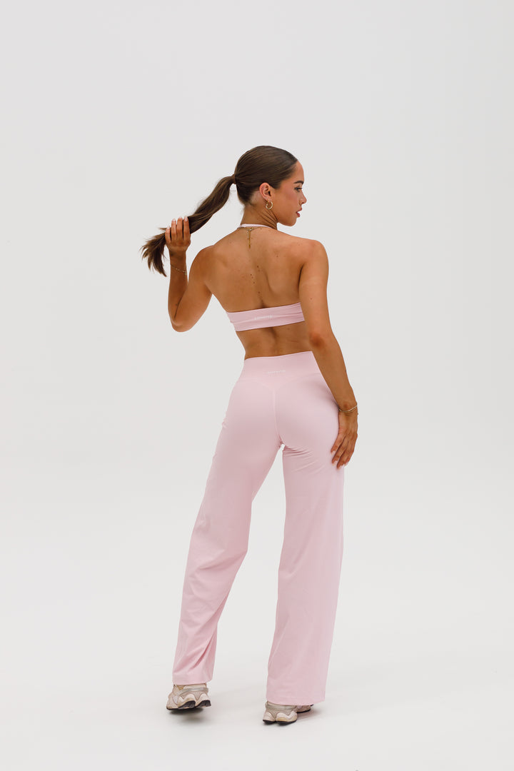 STRAIGHT LEG PANTS - BLUSH PINK