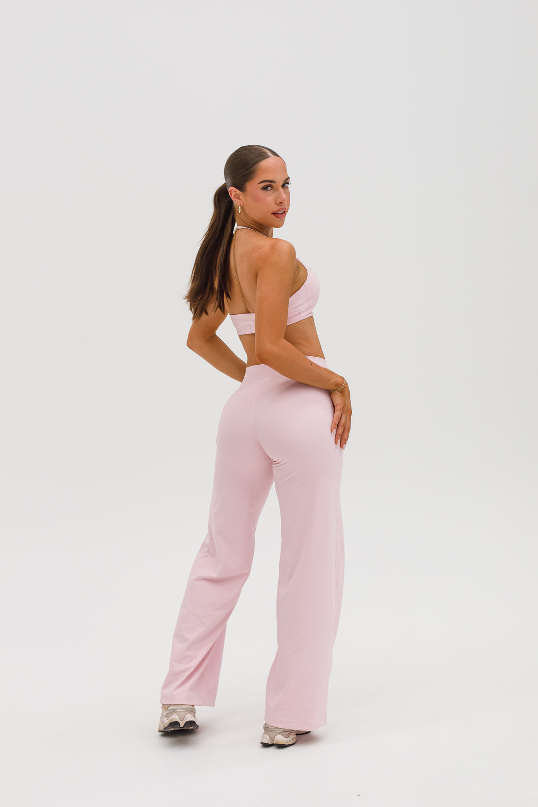 STRAIGHT LEG PANTS - BLUSH PINK