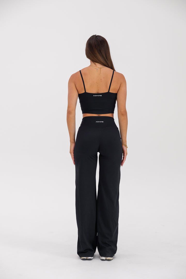 V FRONT STRAIGHT LEG PANTS - MIDNIGHT