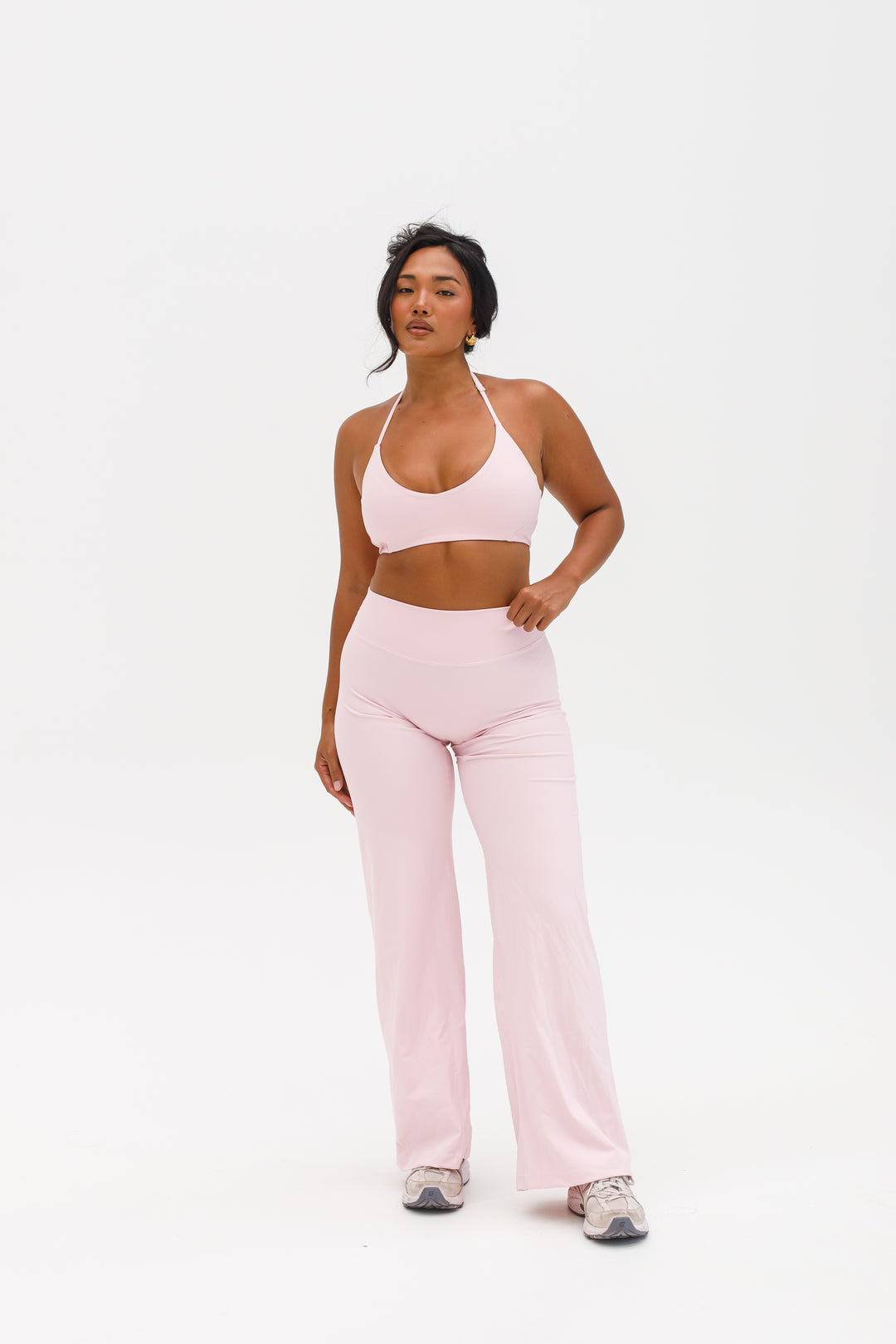 STRAIGHT LEG PANTS - BLUSH PINK