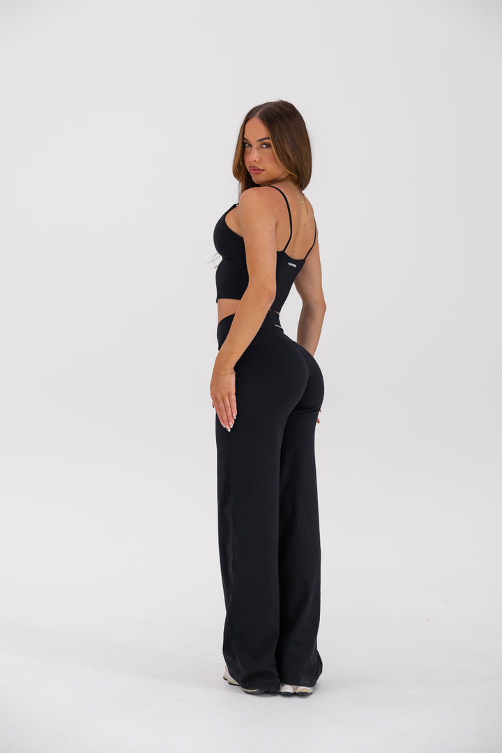 V FRONT STRAIGHT LEG PANTS - MIDNIGHT