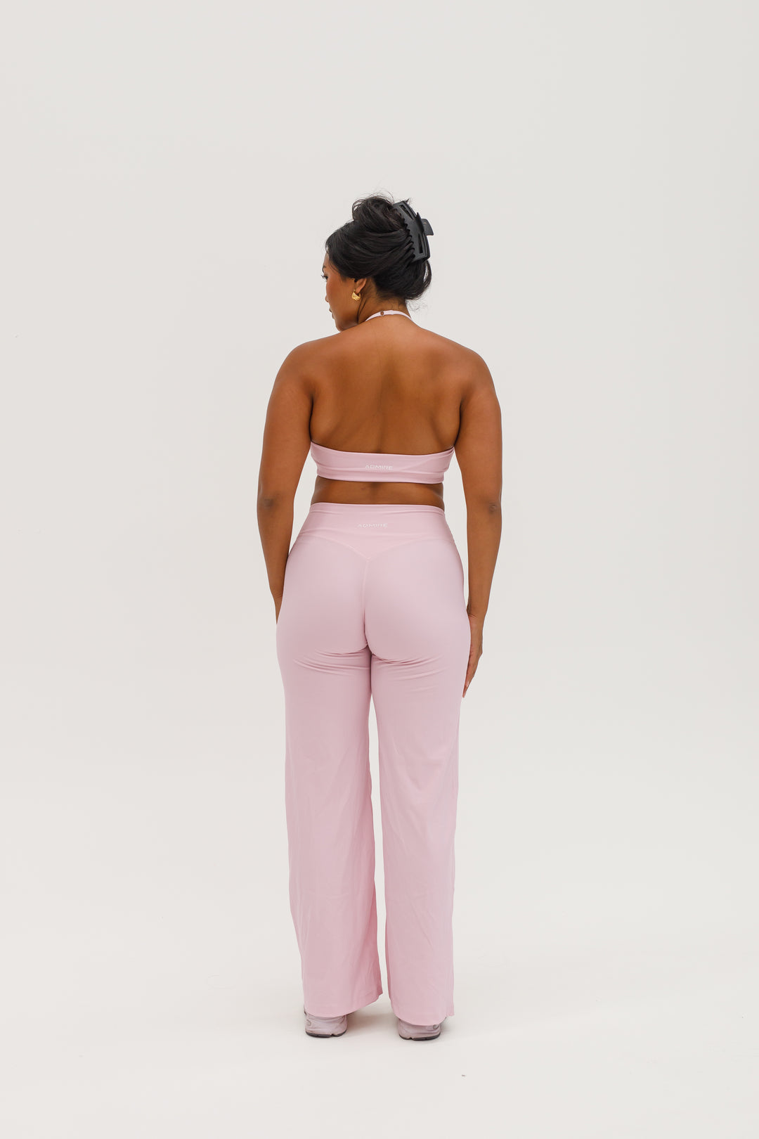 STRAIGHT LEG PANTS - BLUSH PINK