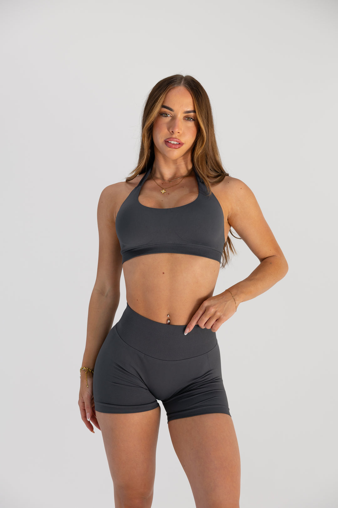 CONTOUR SHORTS - CHARCOAL GREY