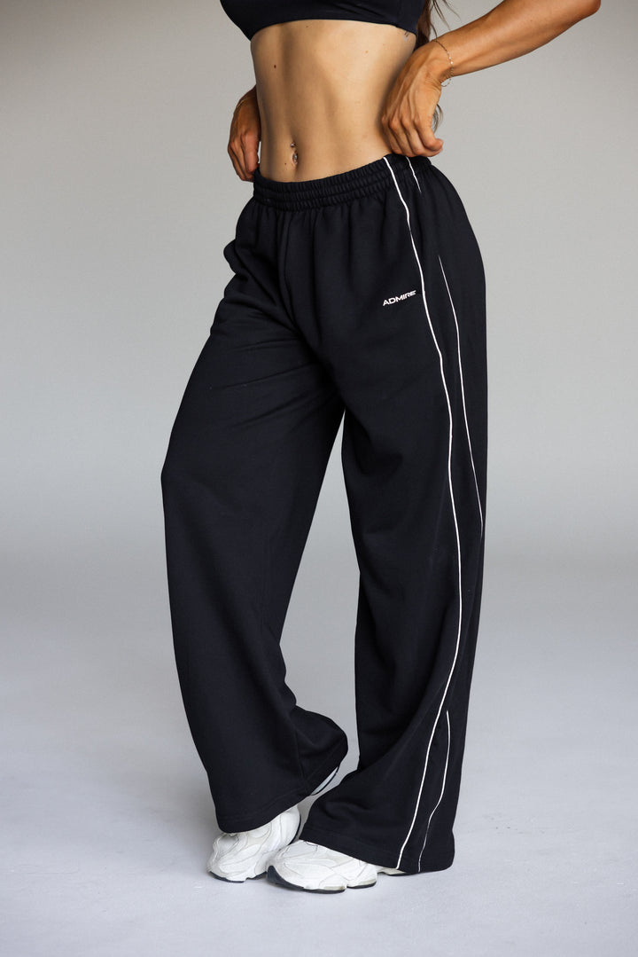 WIDE LEG PANTS - BLACK