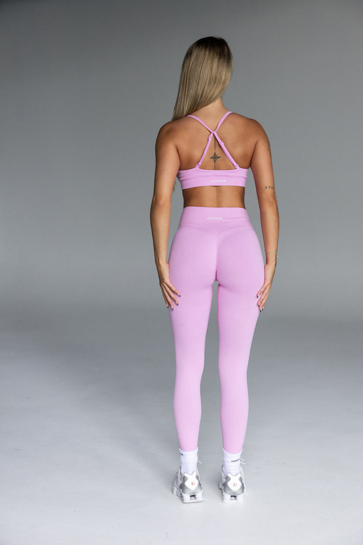 V FRONT CONTOUR LEGGINGS - BUBBLEGUM