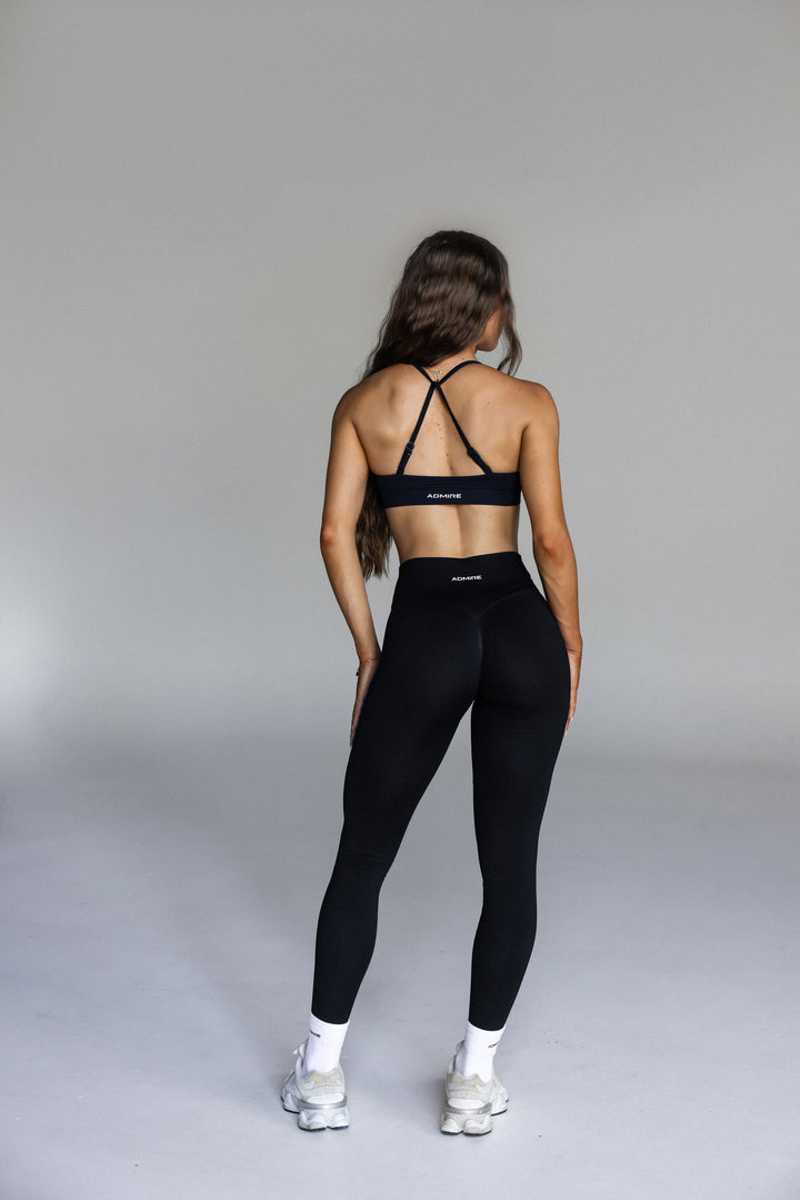 V FRONT CONTOUR LEGGINGS - MIDNIGHT